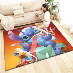 Stitch HD Printed Carpet Living Room Home Decor Sofa Table Rug Anti Slip Chair Cushion
