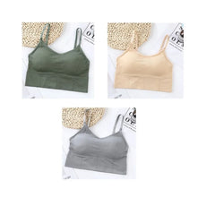 Sports Bra with removable cups Seamless Comfortable Wireless Bra For Women