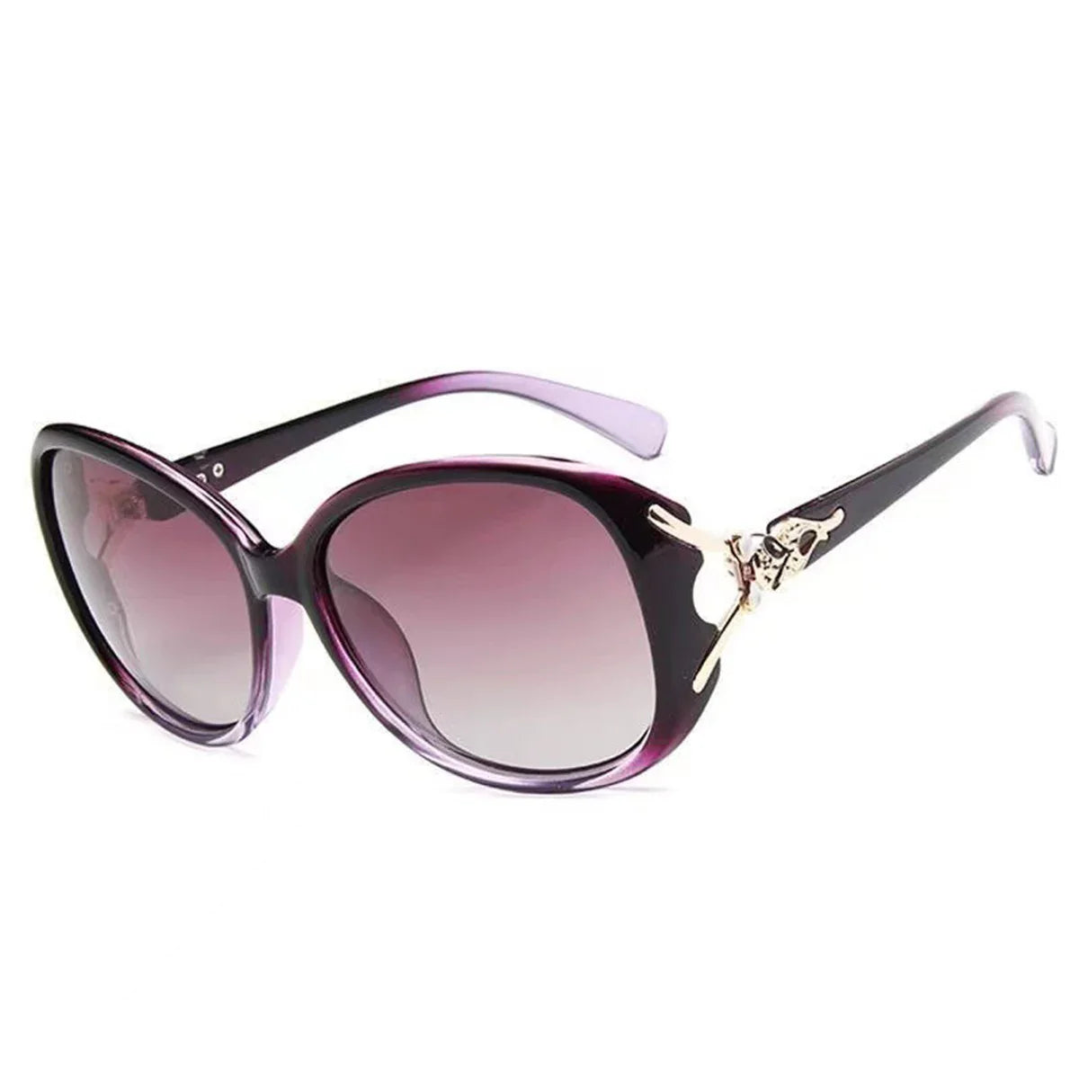Ladies Fashion New Ladies UV Protection Sunglasses Shade Driving Big Frame Fox Head Sunglasses
