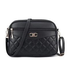 Women's Bag Fashion Lingge Crossbody Bag Four Layer High Capacity Middle
