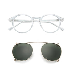 Steampunk Style Glasses (Anti Blue Light Blocking Eyewear) + Clip Lenses