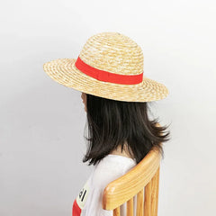 Luffy Straw Hat Anime Cartoon Cosplay Caps Accessories Summer Sun Hat