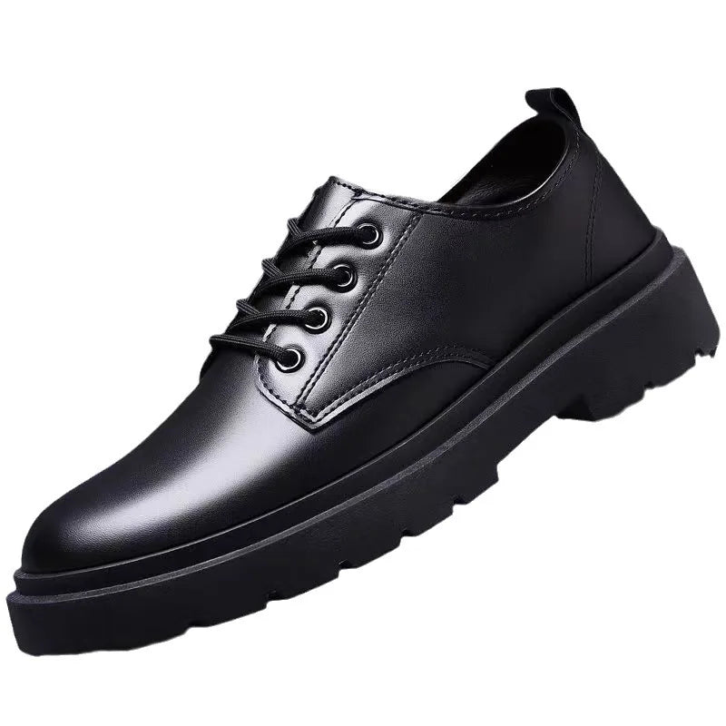 Men Leather Shoes Casual Formal Dress Oxfords Plus Size British