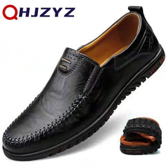 Genuine Leather Formal Lofers For Men Luxury Brand Slip On Casual Moccasins Italian