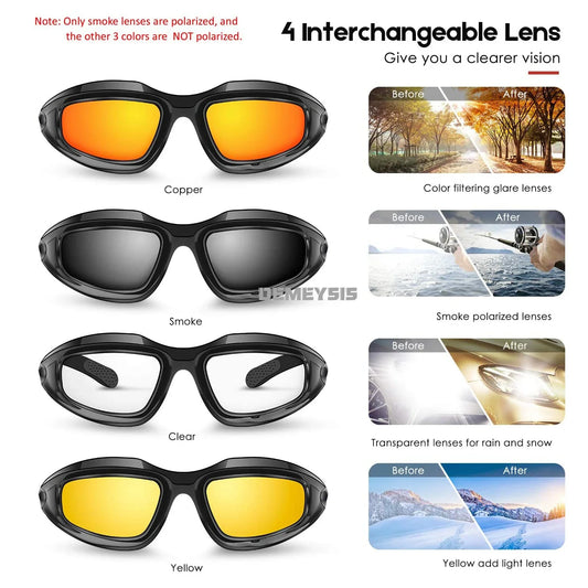 Sunglasses Men Airsoft Hunting Shooting Glasses UV400 Protection Desert