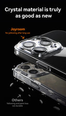 Case For iPhone 16 15 Pro Max Case Crystal Transparent PC Anti-Yellow Lens Protection Cover For iPhone 16 Pro Max Case