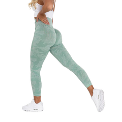 Camo Seamless Workout Leggings Butt Lift Yoga Pants Women Stretch Fitness