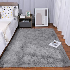 Soft Area Rugs For Bedroom Fluffy, Non-slip Tie-Dyed Fuzzy Shag Plush Soft Shaggy