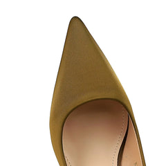 Plus Size 34-43 Fashion Women 5.5cm High Heels Quality Pumps Lady Silk Medium