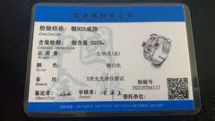 Genuine S925 Stamp Silver Color Rings for Women Hollow Engagement Ring Bijoux