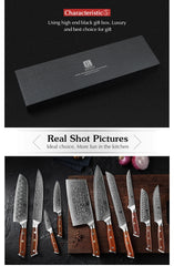 1-10 PCS Kitchen Knife 67 Layers Damascus Steel Chef Slicing Utility Paring Knife