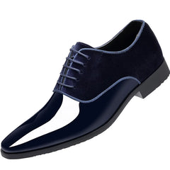 Black Classic Patent Leather Shoes for Men Casual Business Shoes