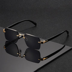 Classic Unisex Fashion Sunglasses Frameless Trendy Eyewear for Holiday Costume Suitable Best Gift for Festive Occasions