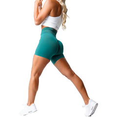 Solid Seamless Shorts Women Soft Workout Tights Fitness Outfits Yoga Pants Gym Wear