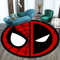 Spider man the hottest movie cartoon Round Carpet for Living Room Rugs Camping Picnic