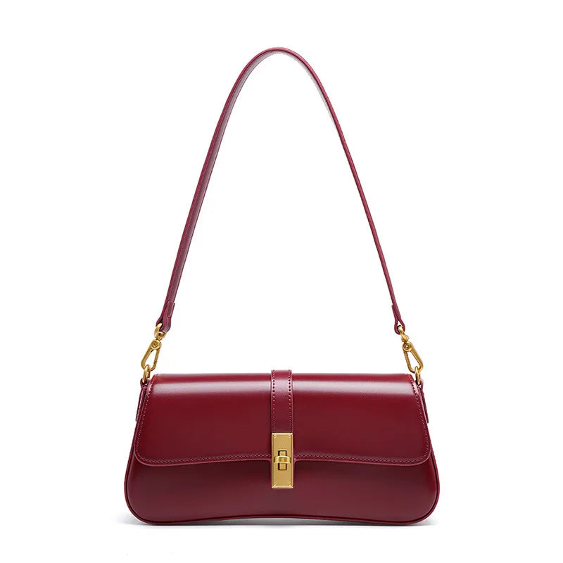 Jonlily Women Genuine Leather Shoulder Bag Female Fashion Handbag Totes Small