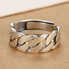 925 Sterling Silver Rings For Women Men Fine Jewelry Finger Adjustable