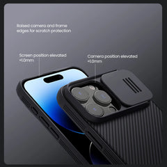iPhone 16 Pro Max / 16 Pro Case Back Cover Slide Lens Protection Bumper Camera Protection