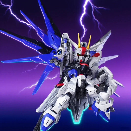 In Stock MGSD ZGMF-X10A Q-Version Assembly Model Kit Action Figure Exquisite Desktop Decorations Kids Educational Toys Collect
