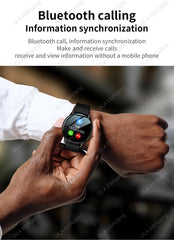 New Smart Watch 1.32 inch HD AMOLED Screen Bluetooth Call Health Monitoring Alarm Clock Fashion Watch Men Women For Android IOS