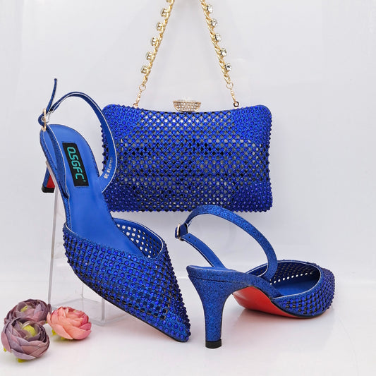 Matching Shoes and Bags: Shoes and Bag Set African Sets gold Women