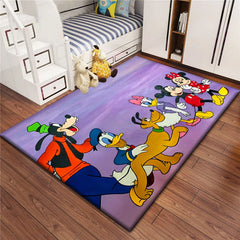 Mickey Mouse Carpet for Children,Living Room Bedroom Floor Mat Kitchen Mat Children