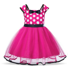Cute Baby Girl Dress for 9M-4Yrs Children Summer Clothes Kids Minnie Mouse Polka