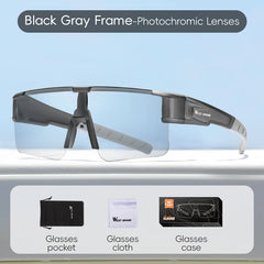Sunglasses Men Photochromic Cycling Fit Over Myopic Glasses Driving