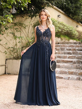 Homecoming Dresses: Spaghetti Straps Navy Blue A Line Evening Dresses