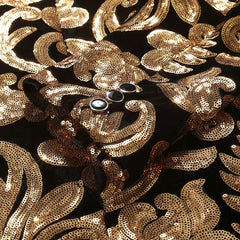 Beach Wedding Outfit Men: Men's Gold Velvet Fashion Elegant Casual Wedding