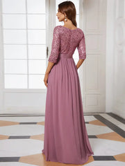 Homecoming Dresses: Evening Dresses for Women Long A-LINE O-Neck