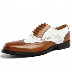 Classic Men Dress Shoes Lace Up Shoes for Men Plus Size Point Toe Business Casual
