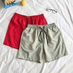 Running Shorts Drawstring Elastic Waist Shorts Loose Gym Sports Men Casual Jogging