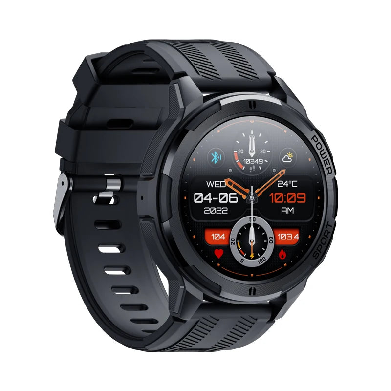 LEADOYS C25 AMOLED Sport SmartWatch Men 1.43''466*466 HD Big Screen 410 MAh Large Battery AI Voice BT Call Watch Men Smart