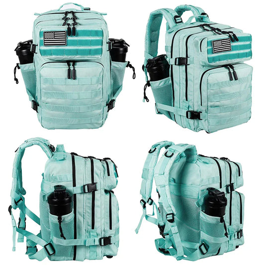 LHl 35L Tactical Backpack Small Athlete Gym Bag for Men/Women Qutdoor Travel Hiking Molle Rucksack with Bottle Holder