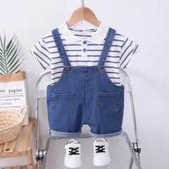 Summer Baby Clothes Suit Children Boys Casual Striped T-Shirt Shorts 2Pcs/Sets Toddler Costume Kids Outfits Infant Tracksuits