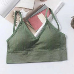 Women Seamless Bra Set, Beautiful Back Cotton Bra Comfortable Breathable