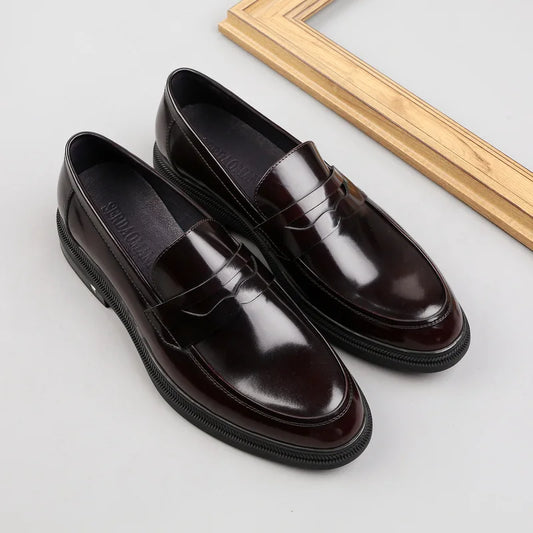 Italian Luxury Genuine Leather Men's Formal Shoes Handmade Quality Designer