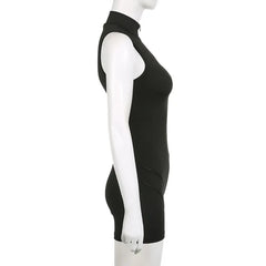 Women Yoga One Piece Sleeveless Vest Sports Shorts Gym Fitness