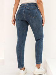 Plus Size BoyFriend Women's Jeans 6XL Fashion Straight Vintage Mid Waist Pants