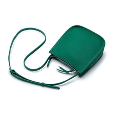 Women Genuine Leather One Shoulder Bucket Bag Luxury Cowhide Crossbody Bag