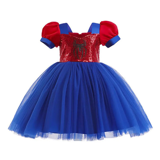 Halloween Costume For Baby Girl TUTU Lace Dress Festive Kid Bow Sequins Party