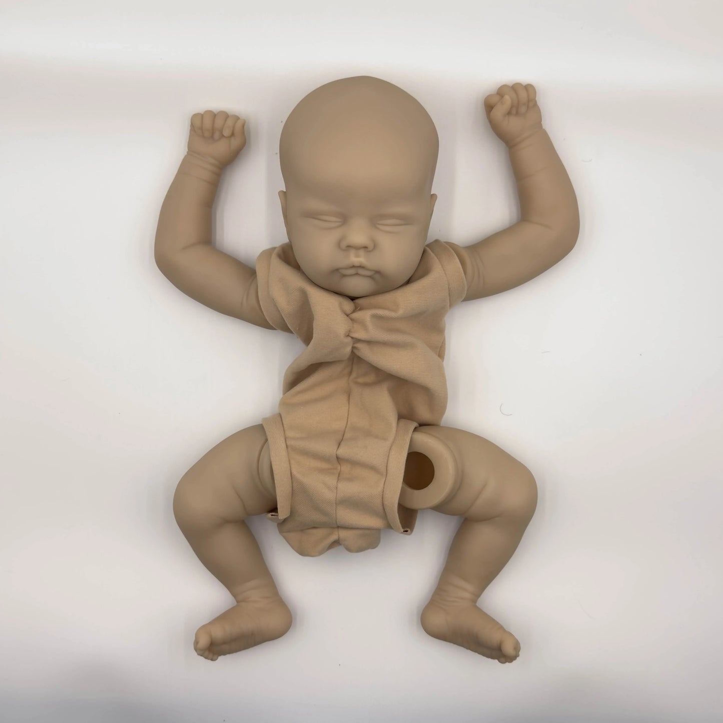 NPK Clearance 19inch Original Quinbee Reborn Doll Kit New Limbs Sleeping Baby Unpainted Unfinished Doll Parts DIY Toys