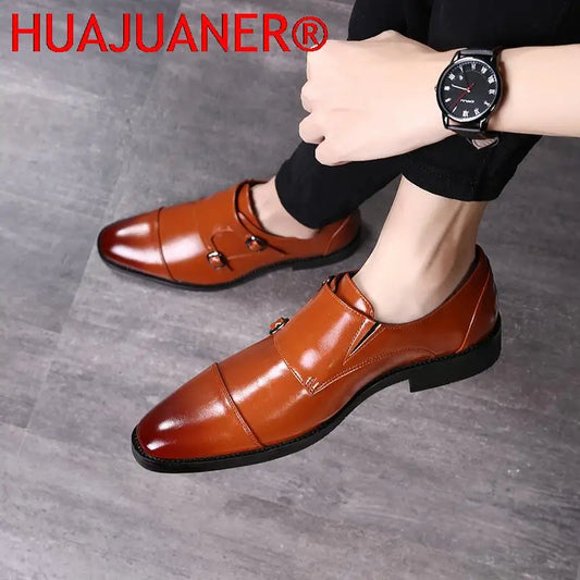 Men's Dress Shoes Formal Men Monk Shoes Oxford Shoes For Men