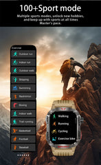 Outdoor Sports Smart Watch Men 2.01" GPS Tracker Compass LED Flashlight 600mAh Battery Waterproof Bluetooth Call Smartwatch Man