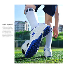 Professional Men Soccer Shoes Adult Football Sneakers Indoor Futsal Ultralight