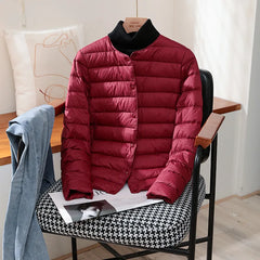 Autumn Winter Warm Women White Duck Down Slim Jackets Female