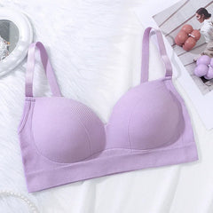 Women Bra Panties Set G-String Sports Bra Crop Top Seamless Underwear Fitness Bra