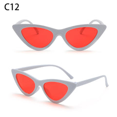 Eyewear Sun Shades Female Shades Vintage Small Triangle Sunglasses
