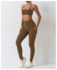 Seamless Yoga Set Workout Sportswear Gym Clothing 2Pcs Sport Sets Women